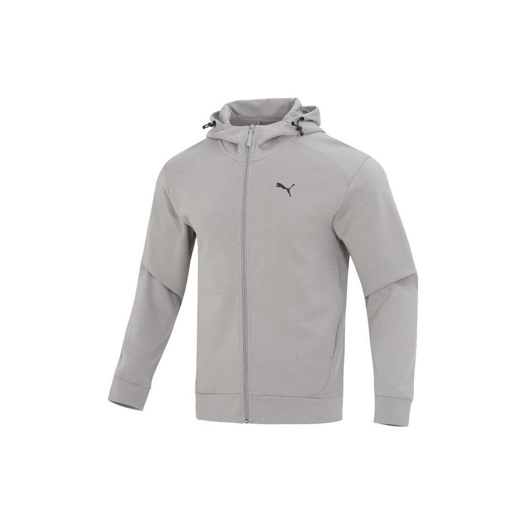 PUMA Jackets Men's Gray Hooded Moderate Other 678367-14