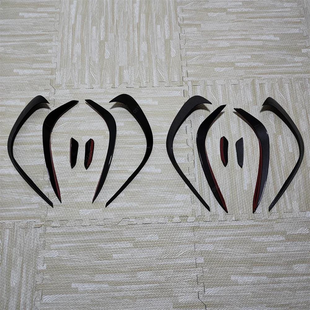 Front Bumper Lip Spoiler Grille For Mercedes Benz C Class W206 S206 C180 200 300 400 C43 AMG-Line 2022-2024 Side Splitter Tuning