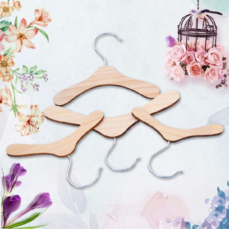 10 Stück Holz-Haustierkleidung Kleiderbügel Holz Tragbarer Kleiderbügel Langlebig Geschenk