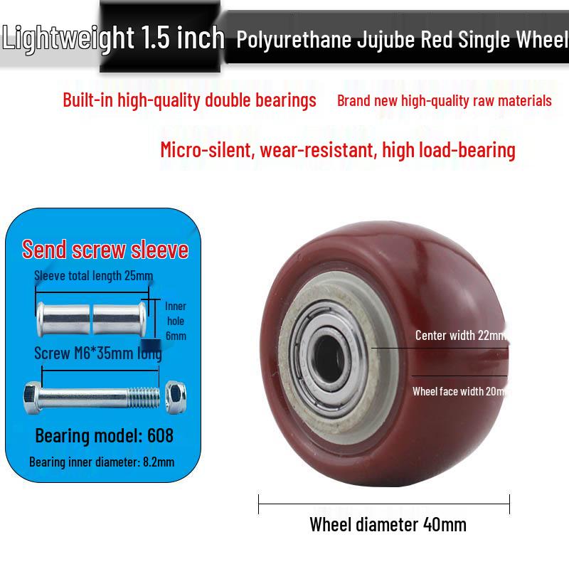 Nylon Swivel Caster Wheels: 2-6 inch Heavy-Duty Rubber & Flat Plate Options