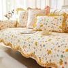 New Style Sofa Cushion, Cotton, Suitable for All Seasons, Pastoral Style, Pure Cotton Sofa Cover, Seat Cushion Cover, Non-slip Cloth Towel