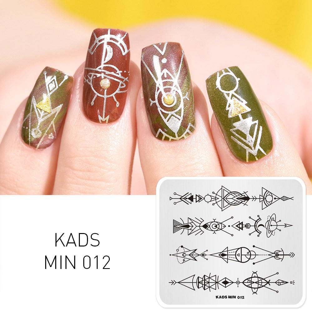 

KADS MIN 012 Пластины для штамповки ногтей, штамповая пластина, инструменты для маникюра, шаблон