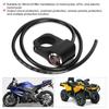 12V 25mm 0.98in Waterproof Stainless Steel LED Spotlights Handlebar Switch for Motorcycle ATVs Black