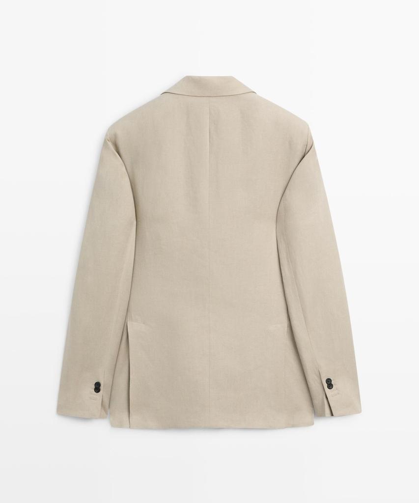 Massimo Dutti Linen Suit Blazer