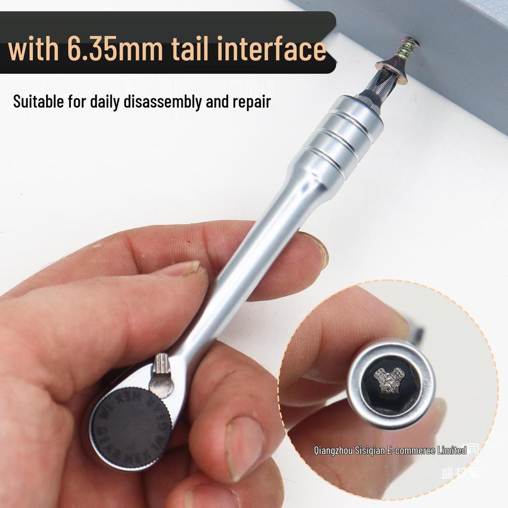Compact Double-Head Mini Ratchet Screwdriver Set for Tight Spaces & Mountain Biking