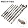 DIY Projects Approx.8mm Glass Tile Drill Efficient Tile Punching Tool Set Electric Drill Hex Shank Diameter 6.35mm