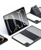 2025/2024 iPad Pro 11-inch M5/M4 Case, Clear, Transparent, with Stand, Shockproof, iPad Pro 11, M5, M4 Cover, Back Snap-On