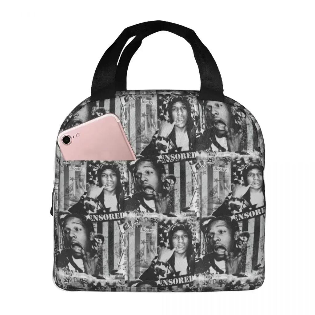 American Music Rapper Snoop Dogg Insulated Lunch Bag for Kids School Cooler Thermal Food Box Tote Portable Lunch Boxes Container