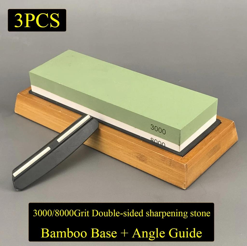 1000 3000 Grit Professional Knife Sharpener Whetstone Grinding Water Stone Knives Sharpening Stone Apex Egde Diamond Bars Set