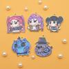 5PCS KPOP Demon Hunter Enamel Charms, Cute Animal Pendants (Lumi Zoey Derpy Tiger Magpie) for DIY Bracelets Keychains, Kawaii