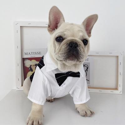 Dog Gentleman Wedding Suit Clothes Formal Shirt Pet Outfit Halloween Christmas Costume for Small Dogs Bowtie Tuxedo Chihuahua