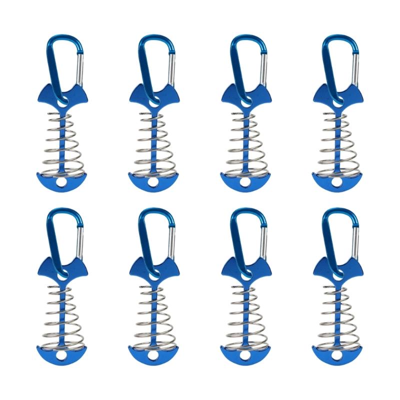 8lots Wind Resistant Stakes Portables Tent Pegs Multifunctional Beach Tent Pegs for Camping Enthusiasts