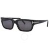Tom Ford Ezra Smoke Rectangular Unisex Sunglasses Ft1075 01a 54