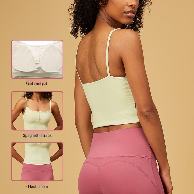 Women's Shockproof Cross-Border Sports Yoga Bra - Beautiful Back, One-Piece Fitness Vest for Running and Training.