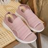 Sandali da Passeggio da Donna con Supporto per l'Arco del Piede Punta Aperta Cinturino Regolabile alla Caviglia Sandali Comodi da Passeggio Scarpe con Zeppa Slingback in Tessuto Traspirante per Donna