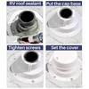 RV Plumbing Vent Cap Kit Duct Vent Cover with Screws for  Camper Trailer Motorhome, White