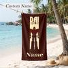 Mazinger Custom Name Printed Beach Towel Personalized Soft Towel For Swimming Beach Travel