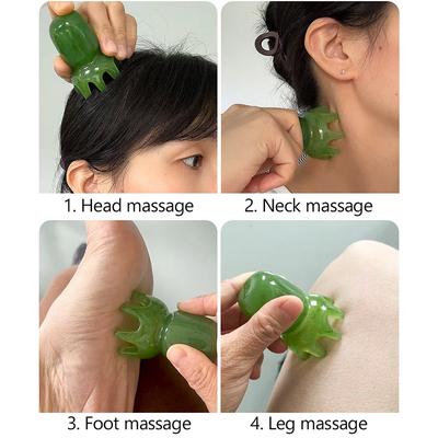 Kopf Oktopus Kamm Harz Meridian Akupunkturpunkt Schaben Kopfhaut Stift Für Gesicht Körper Massagebürste Akupunktur Spa Gua Sha Schönheitswerkzeuge
