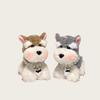 Cute Schnauzer Puppy Bag Pendant Girl Plush Doll Backpack Pendant Keychain Couple Gift