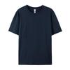 Camisetas lisas 100 % algodón para mujer, deportivas, de manga corta, informales, a la moda, blancas y negras, holgadas, con cuello redondo, para verano