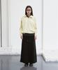 SIS A Folding Terry Long Skirt [Black]