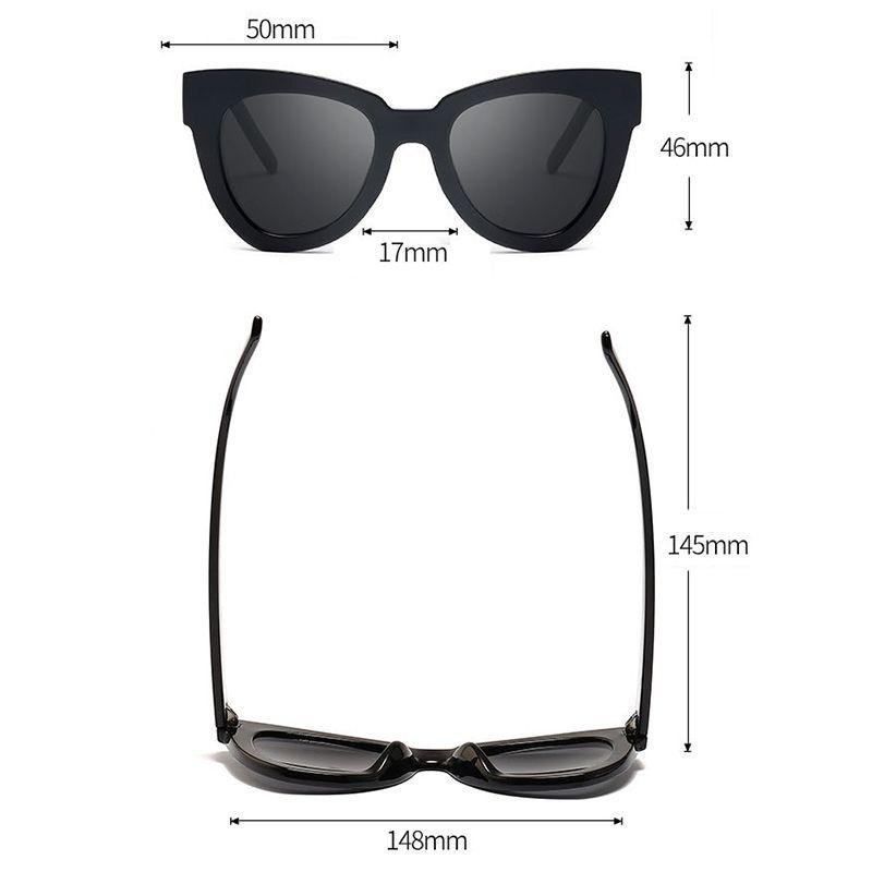 High-quality Women Lady Retro Cat Eye Sunglasses Square Frame Eyeglass Shades