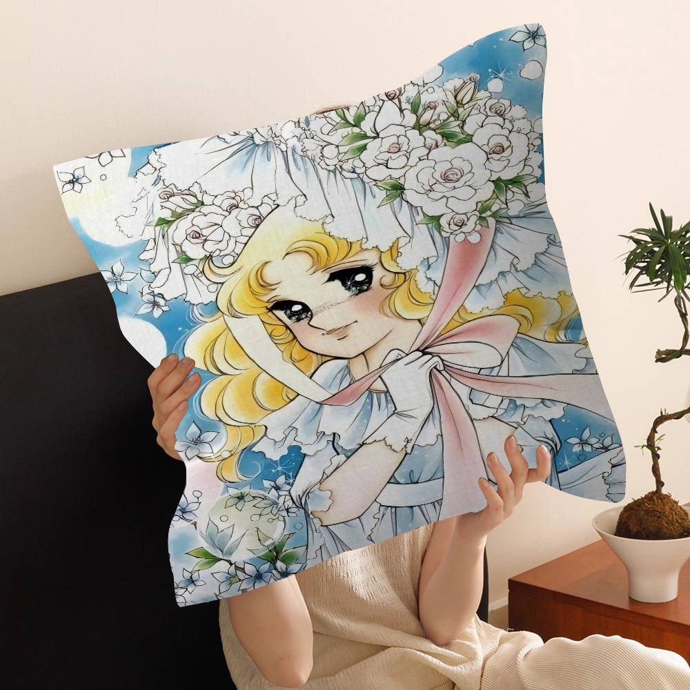 Cartoon Anime womens Candy Sweet pillow cover sofa cushion cover home room decoration children gift