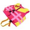Kids Swim Vest Pink Regulable Strap Widened Waistband Balancing Fins Safety Buckle Child Swimming Jacket for Paddling S