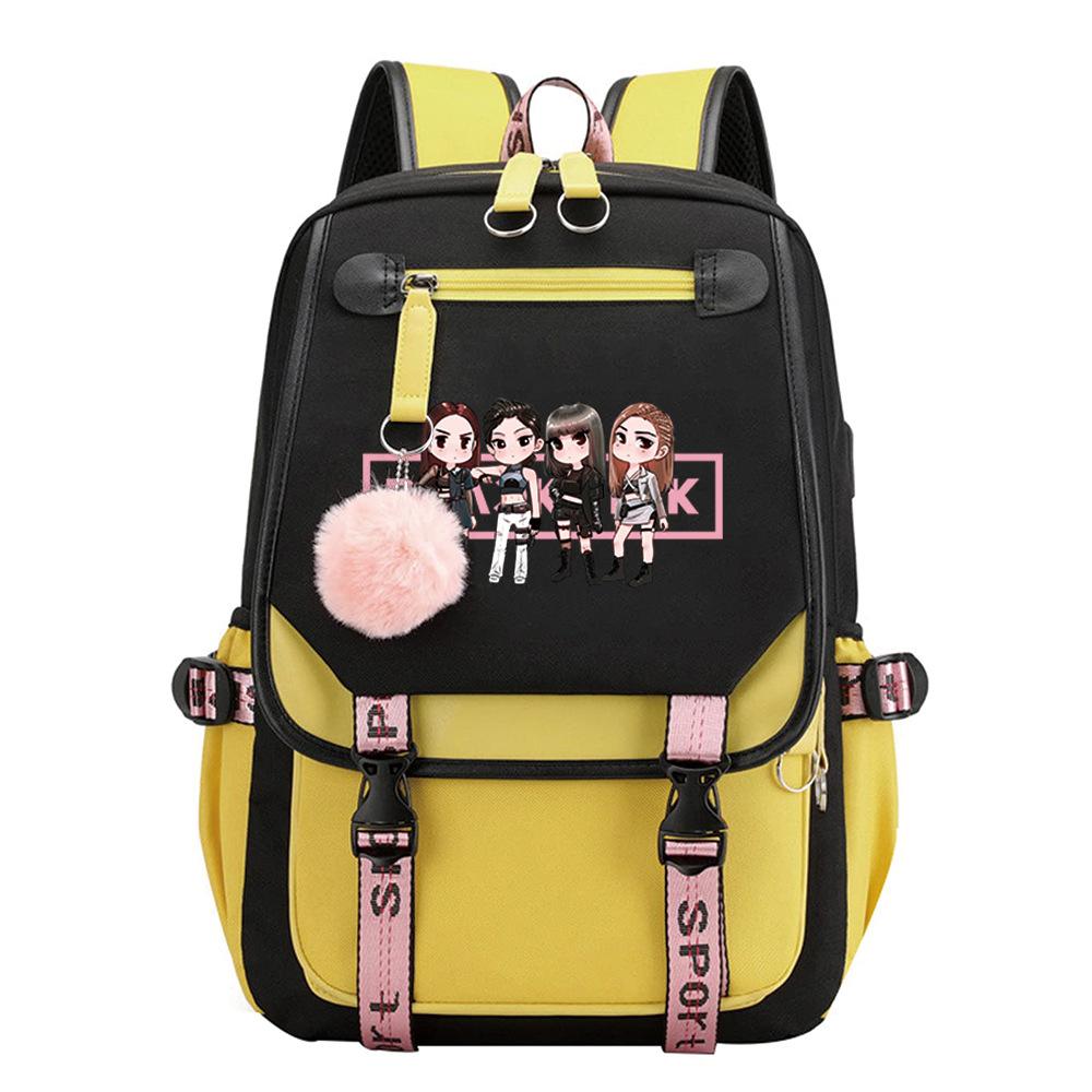 School Season Student Schoolbag Digital Printing Polyester Backpack Cartoon Satchel Pencil Case