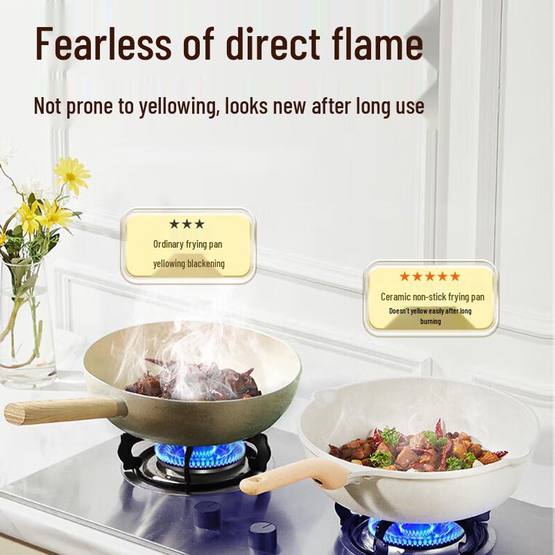 COOKER KING 28cm Maifan Stone Non-Stick Wok
