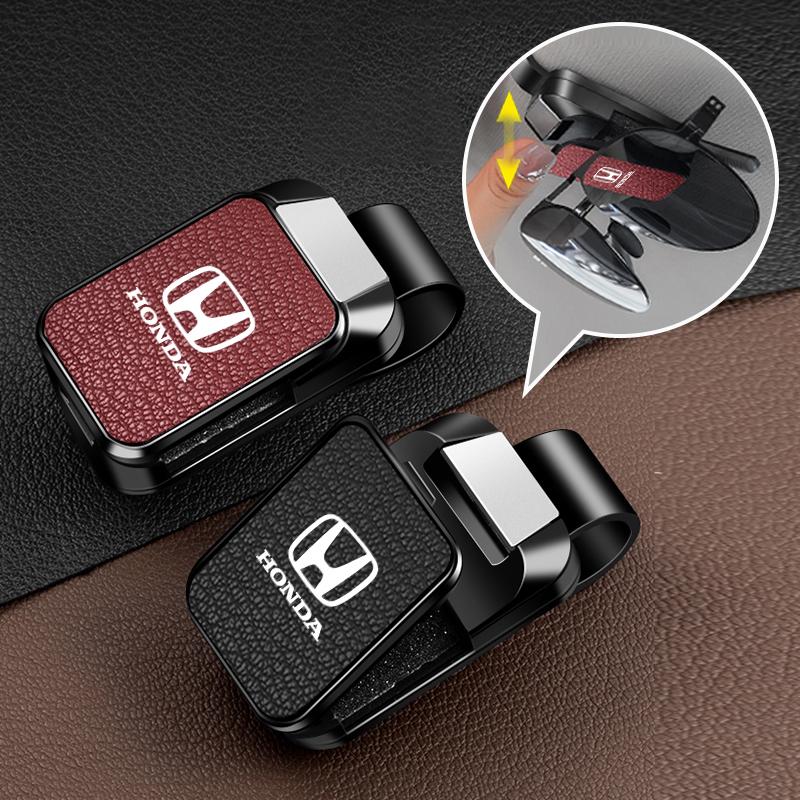 New Car Sun Visor Glasses Sunglasses Storage Clip Visor For Honda Civic XR-V CR-Z CRV HRV City Accord Legend Jazz RR VTi Fit akx256