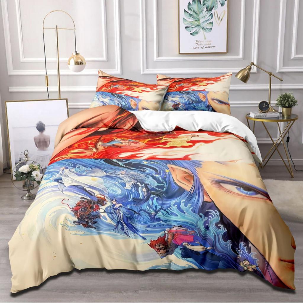 Cartoon Animation Movie Quilt Cover Three-Piece Bedspread