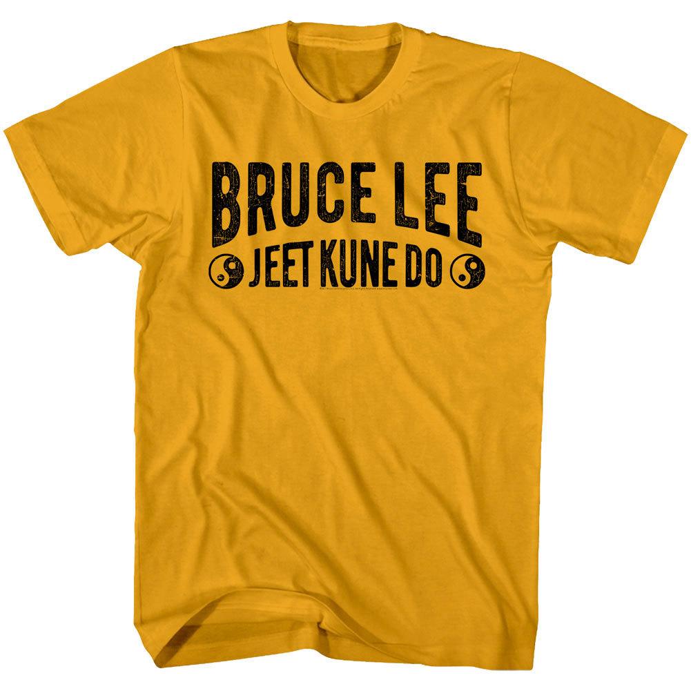 Bruce Lee Jeet Kune Do Yin Yang Men T Shirt Kung Fu Master Ninja Warrior Gold XXXXL