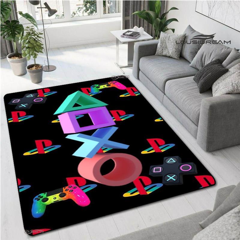 Anime Gamer Game Controller Rug Kids Play Carpet Living Room Bedroom Door Non-slip Mat Photography Props Birthday Gift Alfombra