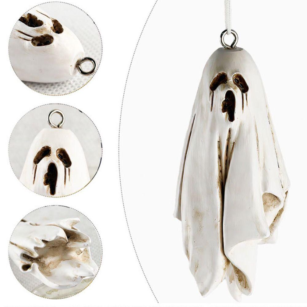 Spooky Hanging Bat Ghost Ornament Scary Halloween Decoration Outdoor Garden Decorations