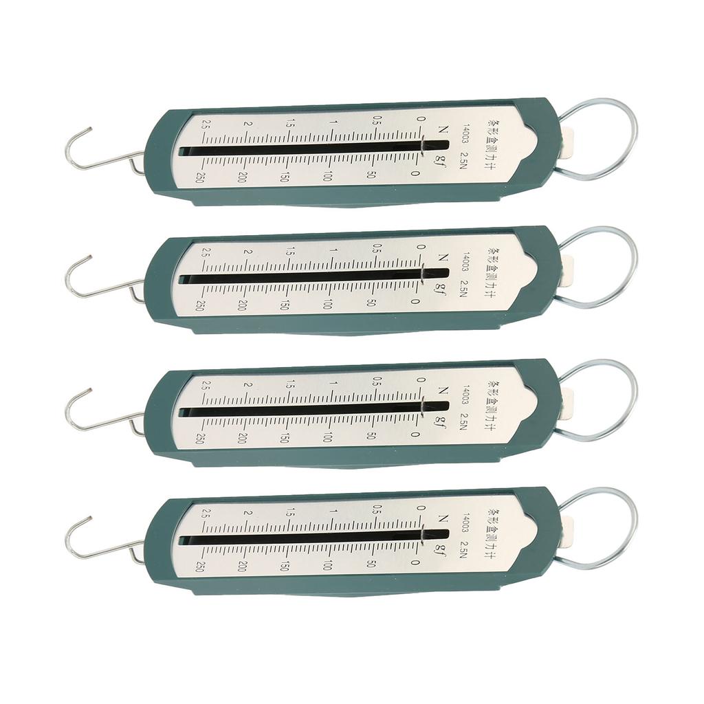 4pcs Spring Dynamometer Professional High Accuracy Bar Portable Spring Scale for Student Physics