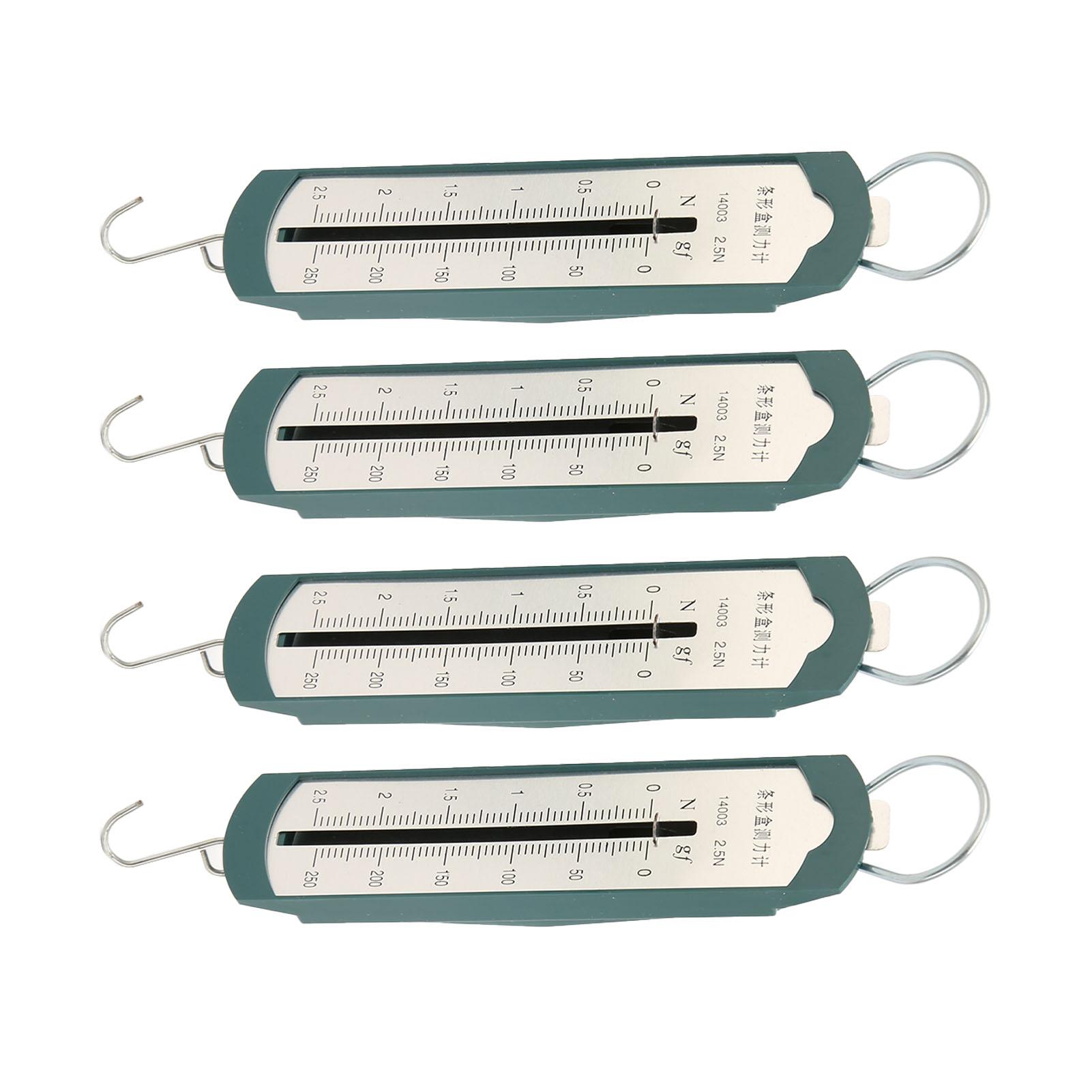 

4 шт. Пружинный динамометр профессиональный высокоточный бар портативные пружинные весы для физики студента