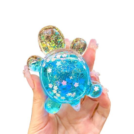 Turtle Ornament Lightweight Glow in Dark Shiny Turtle Figurine 30 Minutes After Light Exposure Glowing Statue Keychains Home Decor
