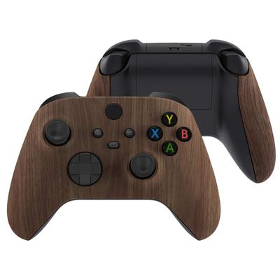 EXtremeRate Πλαϊνό Κάλυμμα με Λαβή για Xbox Series X S Διαφανές Μαύρο Αντικατάσταση Μπροστινό Κάλυμμα Καλύμματος Πρόσοψης Λαβής για Ασύρματο Χειριστήριο Xbox Core