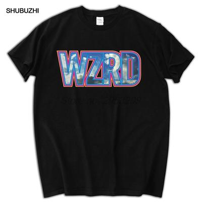 New KID CUDI "WZRD" Rap Hip Hop Music Short Sleeve Black Men T-Shirt Brand Euro Size Tee-shirt Drop Shipping