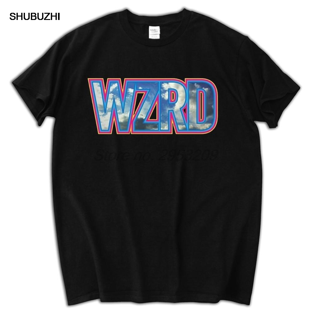 New KID CUDI "WZRD" Rap Hip Hop Music short Sleeve Black men T-Shirt brand euro size tee-shirt drop shipping