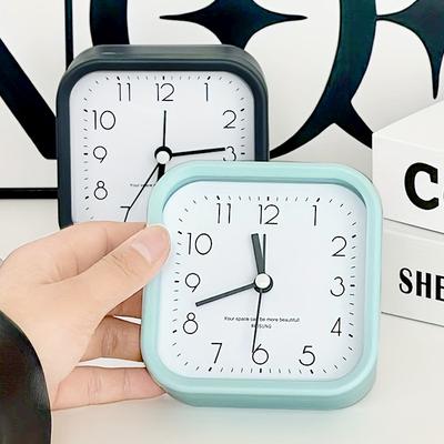 Alarm Clock Super Quiet Square Round Early Education Fresh Children's Students Small Alarm Clock