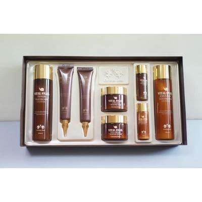 Christian Dean Vital Snail 8-Piece Set Snail Cream Wrinkle Improvement Elasticity Moisturizing Mother's Gift Filial Piety Gift Holiday Gift, 1 Set