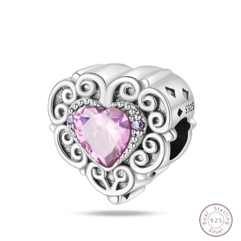 Copper Purple Classic Retro Heart Lotus Angel Shape Pattern Charms Beads Fit 3Mm Original Bracelet Diy Jewelry Gift