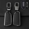 Metal Genuine Leather Auto Key Fob Cover Case Fit For Vw Volkseagen Golf 8 Mk8 Id.3 Id.4 Cupra Skoda Octavia A8 Seat Leon Mk4 Formentor Tarraco