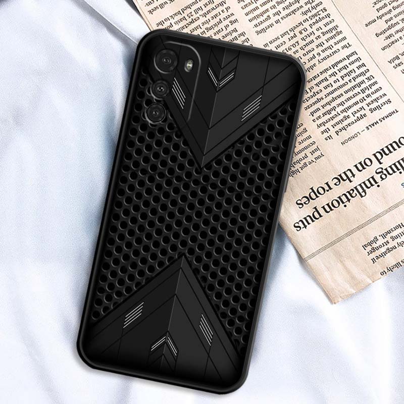Black carved woven texture For Motorola G85 Edge 50 G24 G35 G14 G04 40 G72 G34 G G54 G13 G32 5G Black Phone Case
