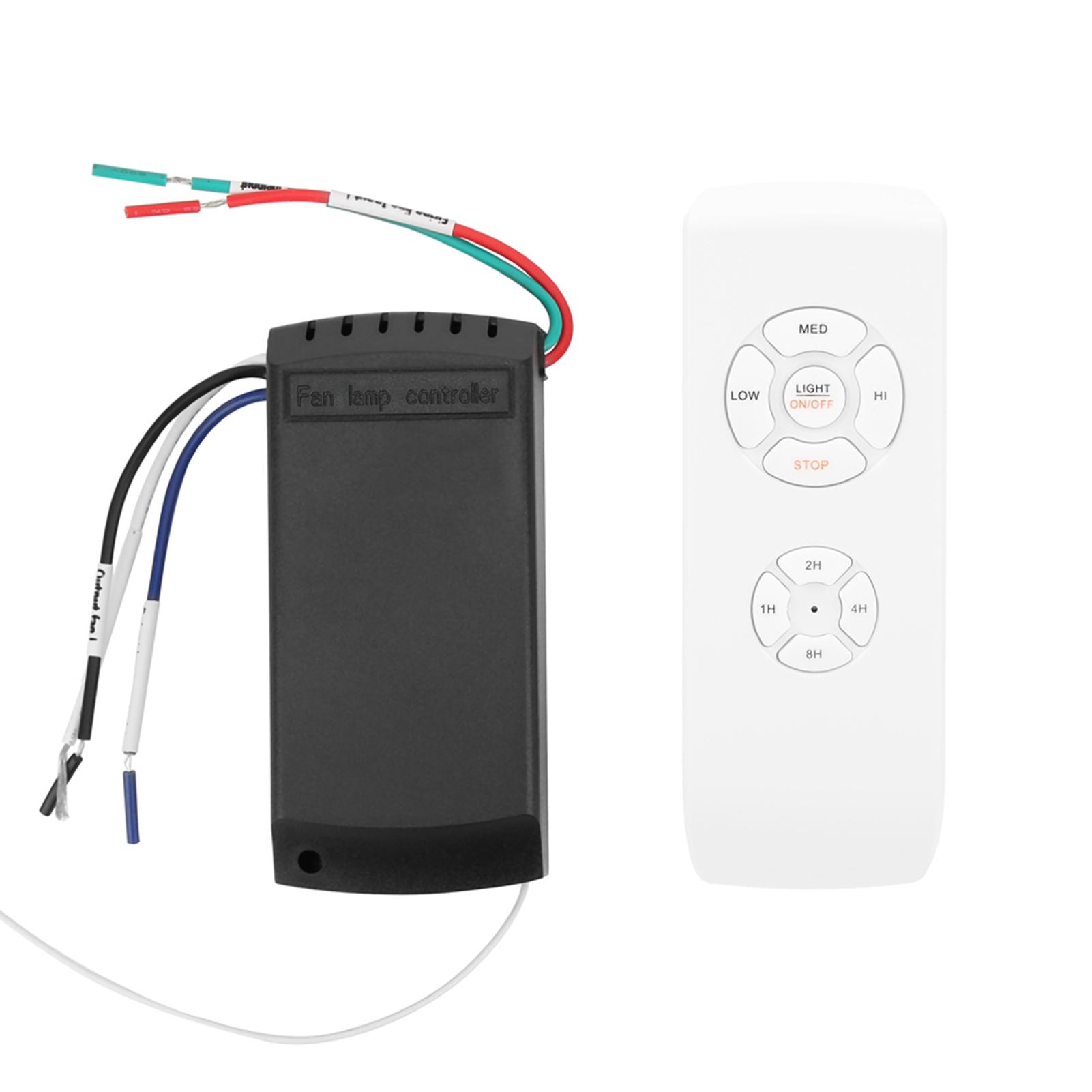 

Таймер Беспроводной Интеллектуальный Универсальный Потолочный Вентилятор Светильник Пульт Дистанционного Управления Английская Версия 85В‑260В