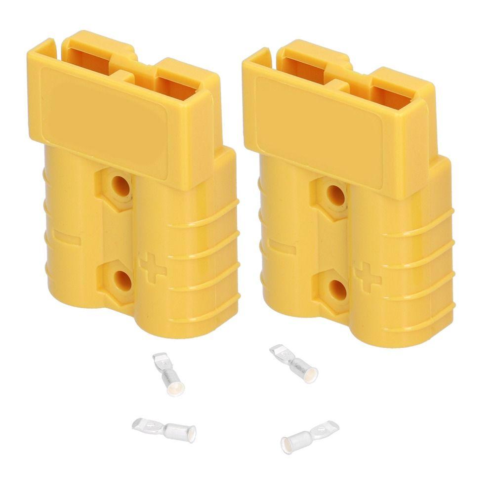 2PCS Multi Color 50A Battery Connector 600V Lightweight Design Wire Harness Plug Quick Disconnection Plug Automotive Battery