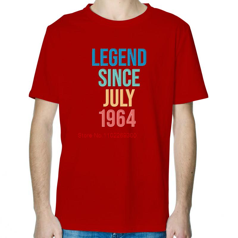 

Be Born In July 1964 Fashion Birthday Gift TShirt Summer Cotton New Shirts And TShirts Short Sleeve TShirts Print T Shirt S