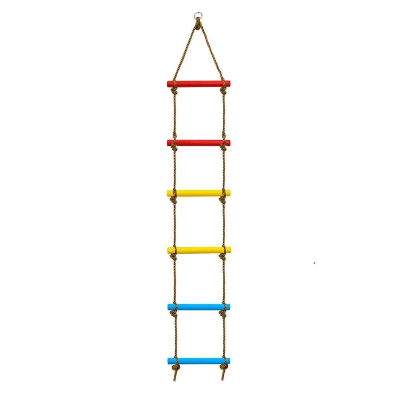 Kids' Climbing Rope Ladder Colorful Climbing Stones Indoor Outdoor Backyard Playground Children's Sensory Integration Training